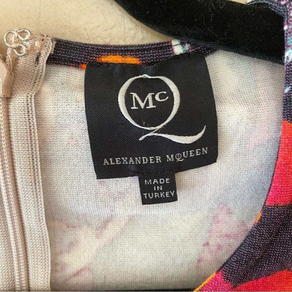 McQ Alexander McQueen Interlock dress kaleidoscope print knit bodycon mini L - Picture 7 of 13